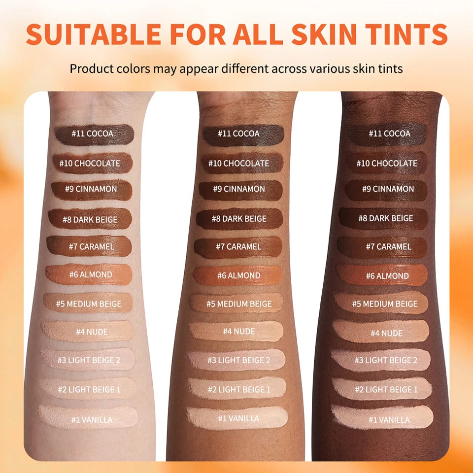 Liquid Foundation and Concealer Velvet Matte Finish - 11