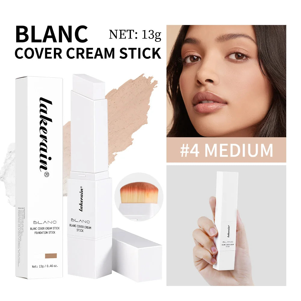 Blanc Cover Cream Foundation Stick with Built-in Brush - 30
