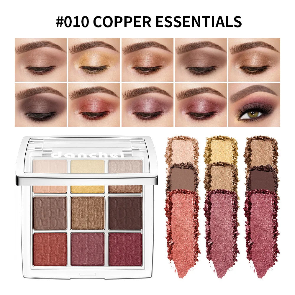 9-Shade Eyeshadow Palette Highly Pigmented Blendable Makeup
