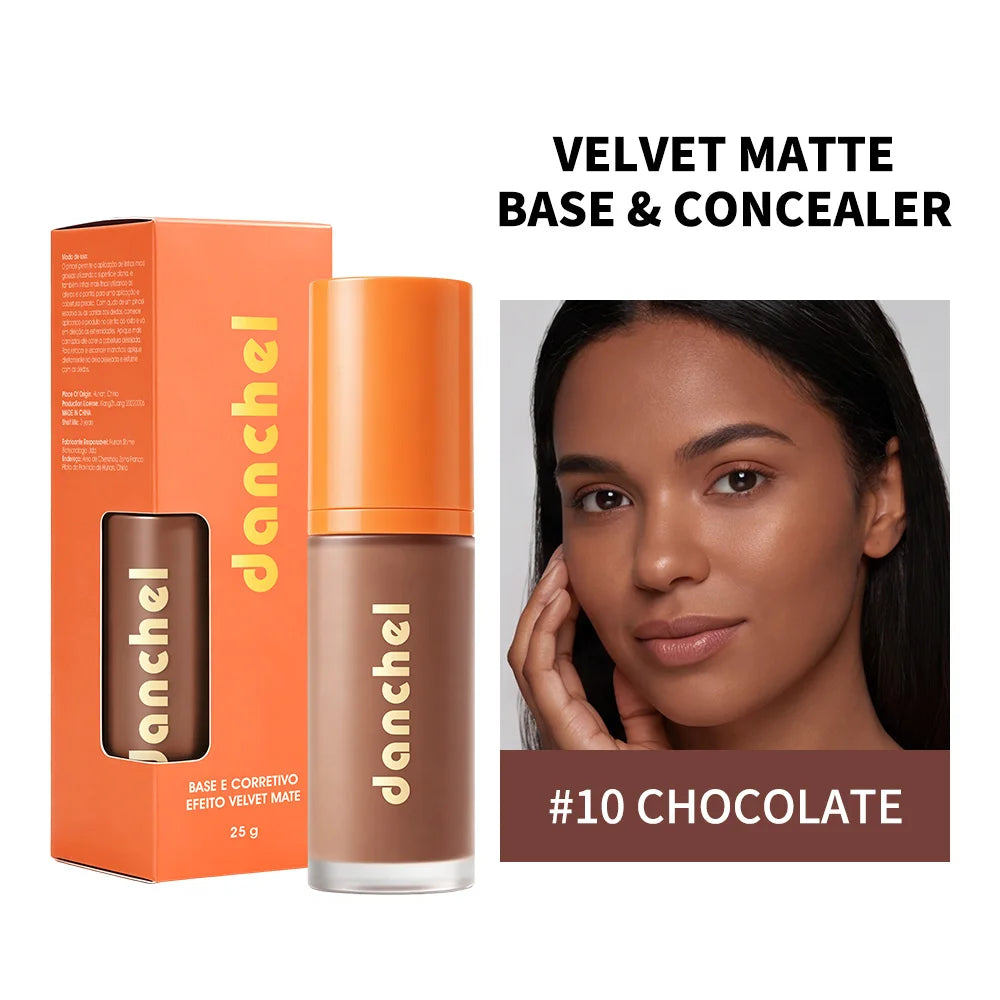 Liquid Foundation and Concealer for a Flawless Velvet Matte Finish