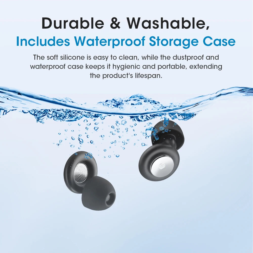 Noise Canceling Sleep Earplugs with Storage Case