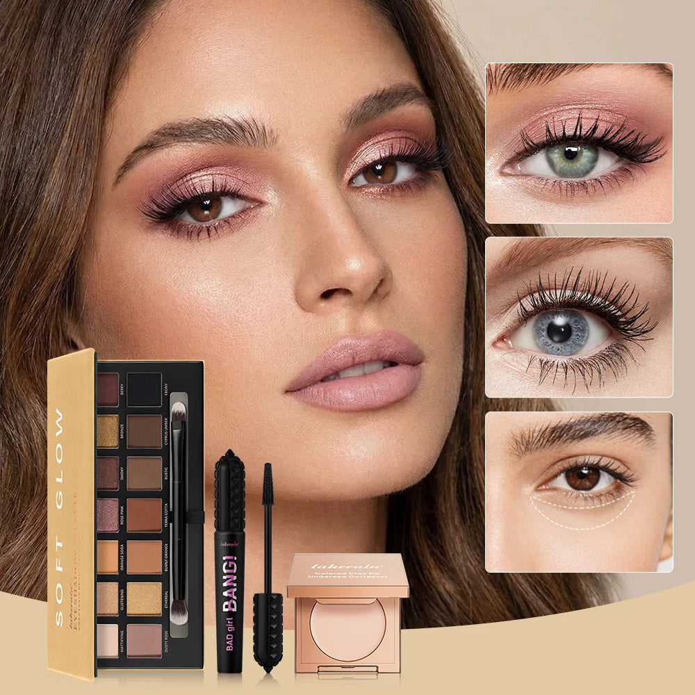 Complete Makeup Set for Flawless Eyes and Lashes - 2