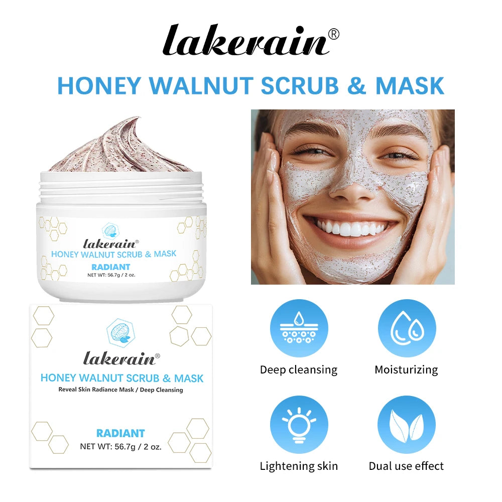 Honey Walnut Facial Scrub and Mask for Radiant Skin - 18