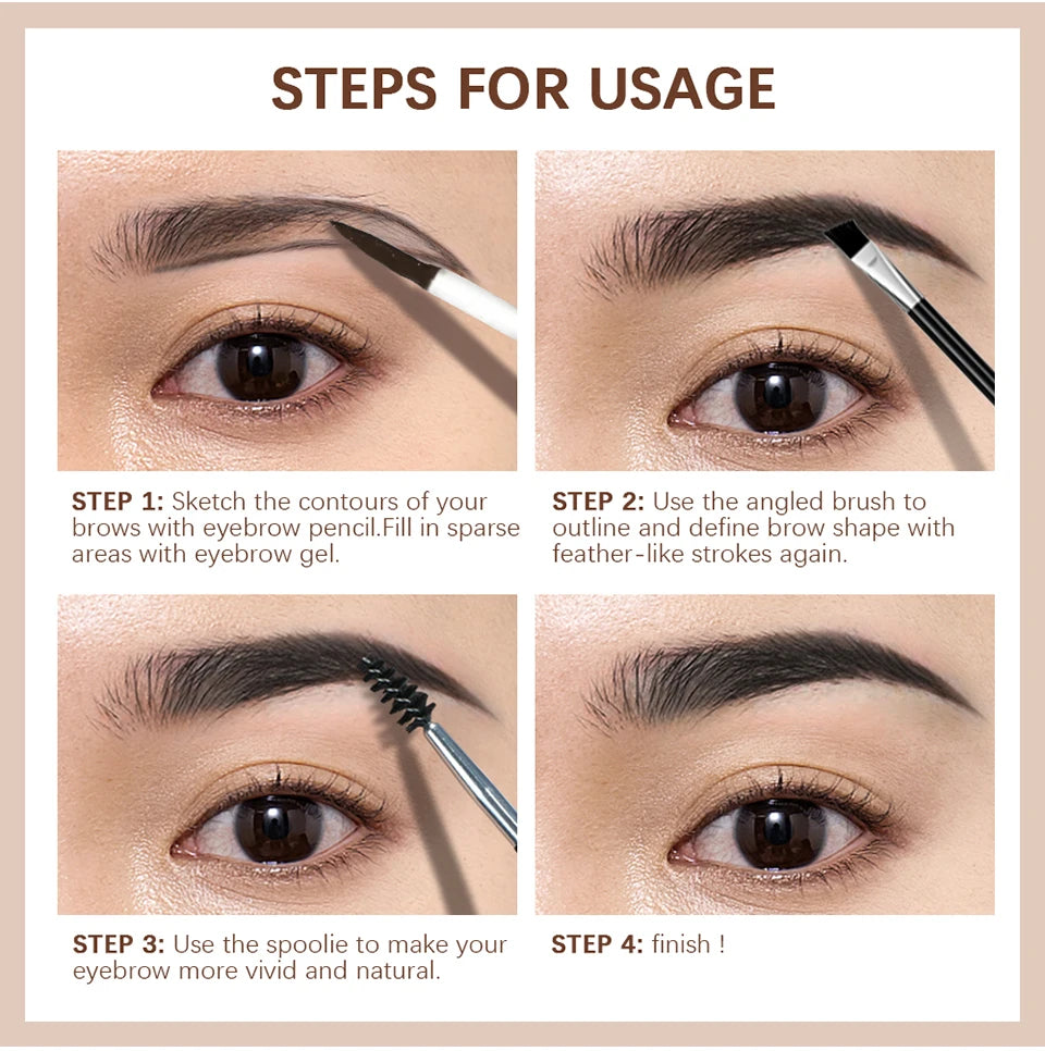 Waterproof Eyebrow Tint Gel for a Long Lasting Natural Look - 12