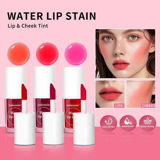 Water Lip Stain Long Lasting Waterproof Lip and Cheek Tint