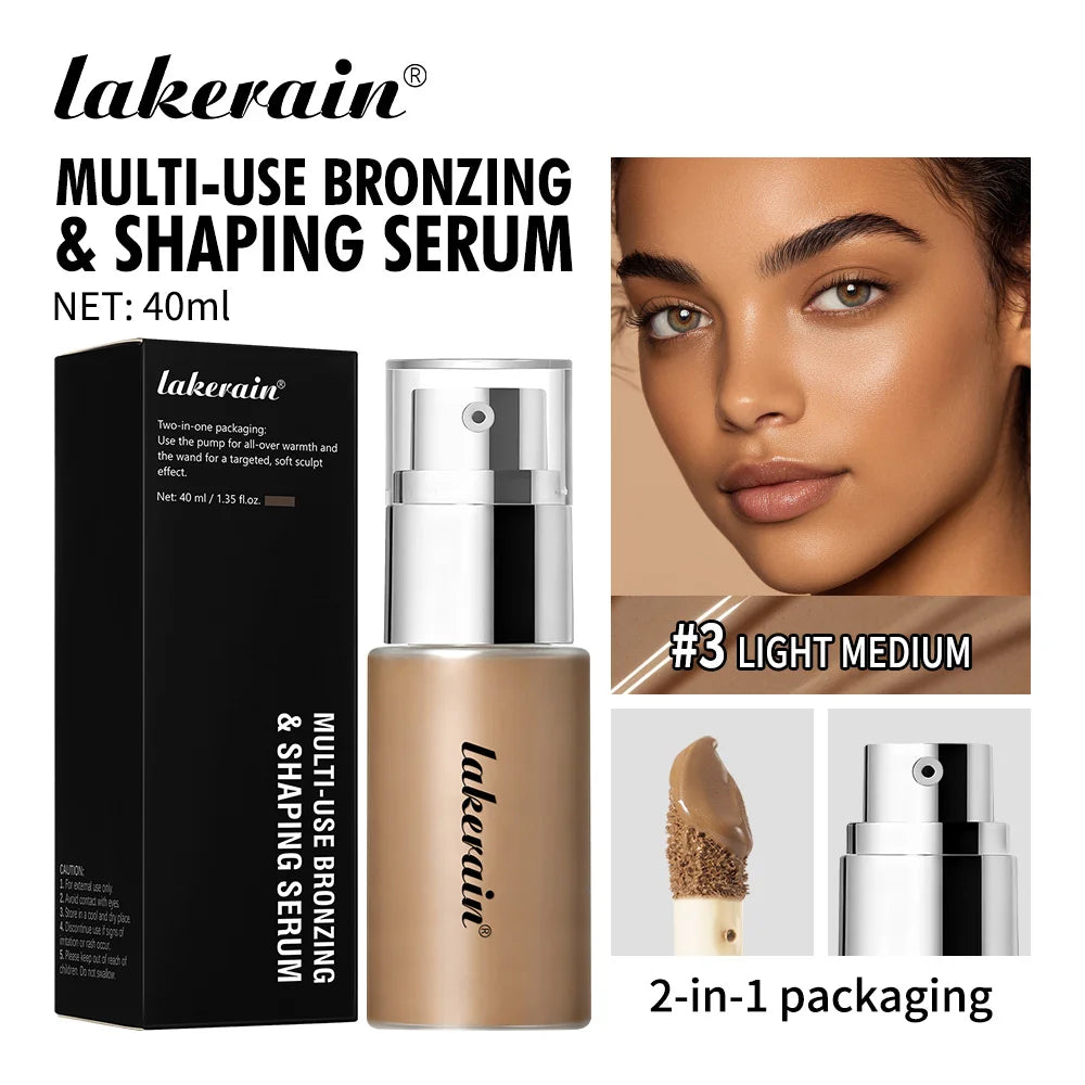 Multi Use Bronzing and Shaping Serum for Natural Sun Kissed Glow