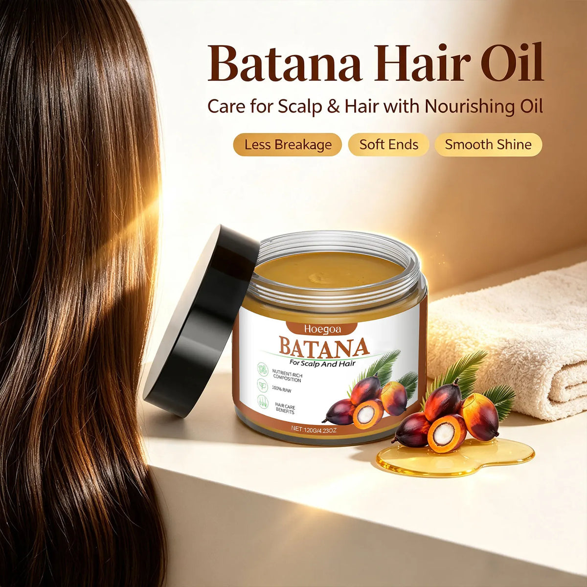 Batana Hair Mask for Deep Repair and Nourishment