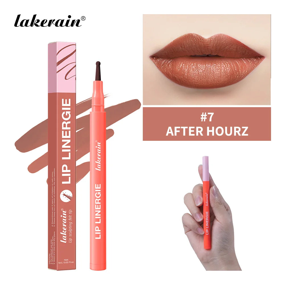 Dual Sided Lip Stain and Liner Pen for Long Lasting Matte Color - 30