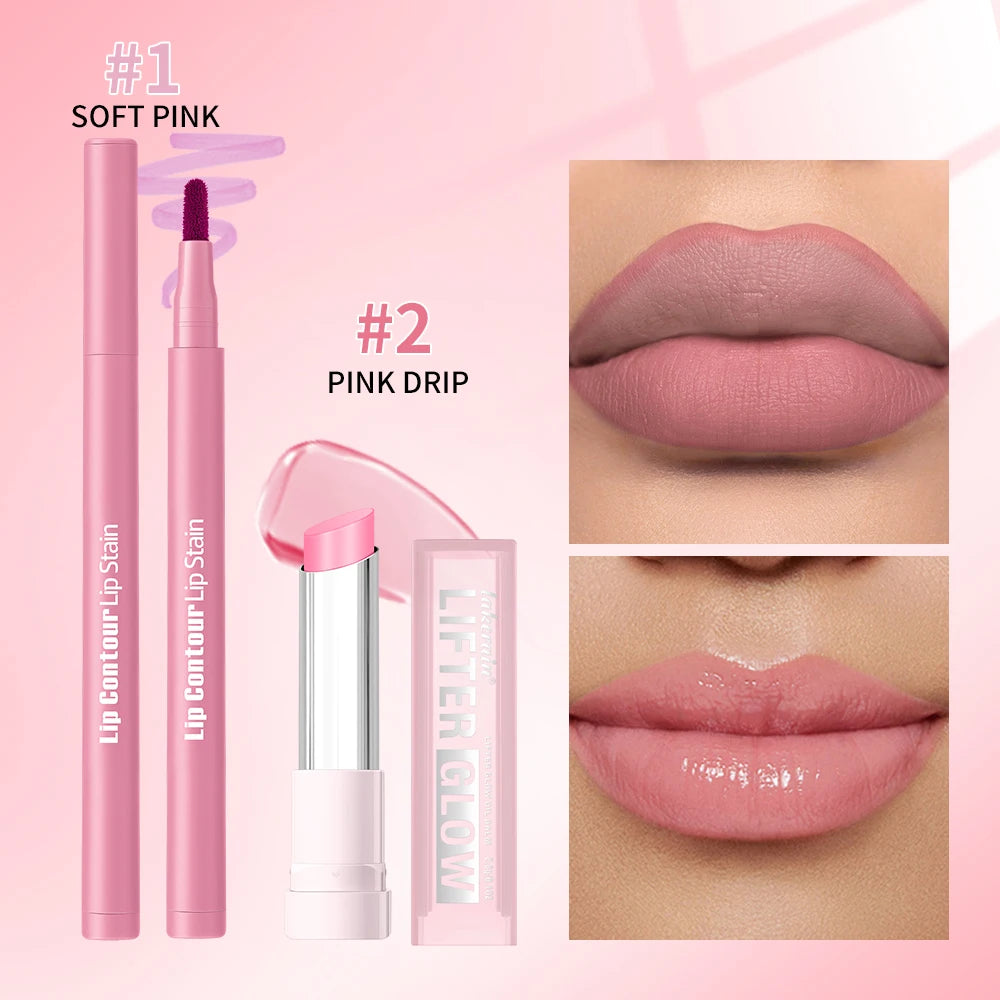 Lip Contour and Hydrating Balm Set for a Natural Look