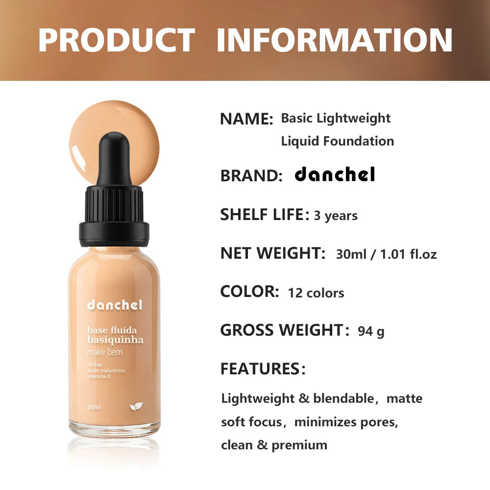 Basic Lightweight Liquid Foundation for a Smooth Matte Finish