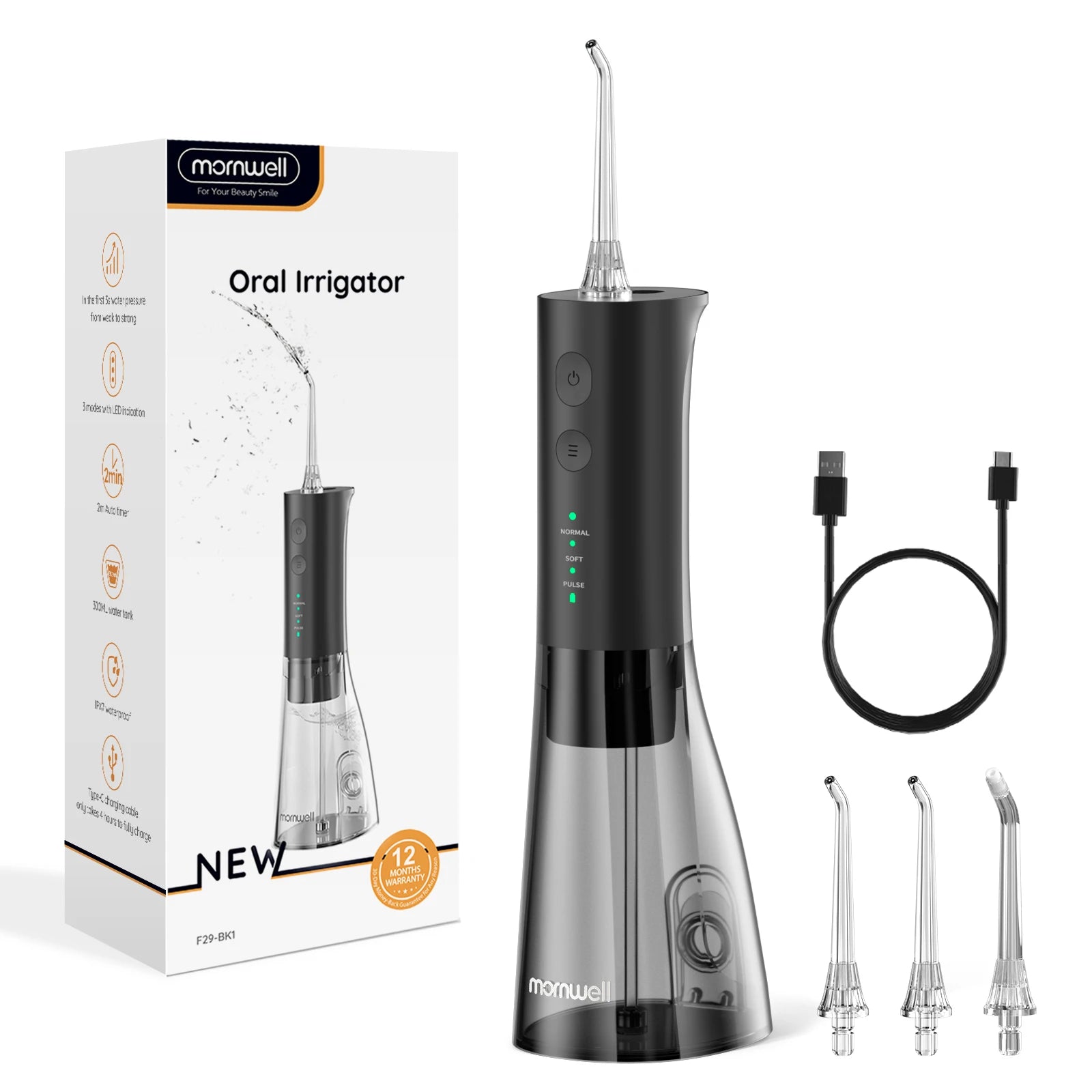 Portable Oral Water Flosser with 300ml Tank for Deep Cleaning - 17