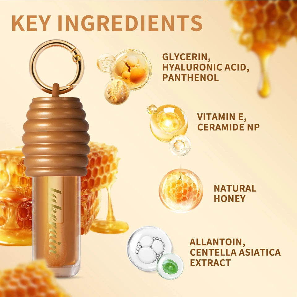 Honey Lip Gloss Set for Hydrating and Nourishing Lips - 14