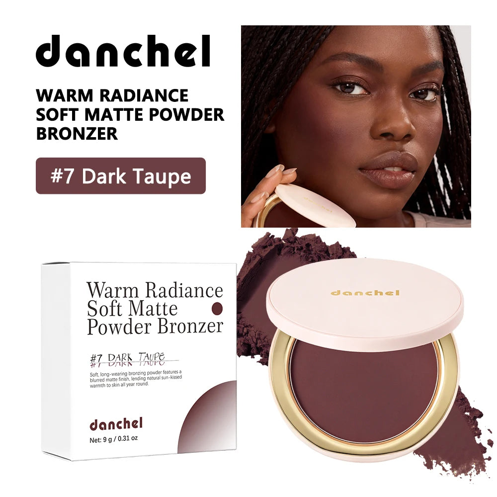 Pressed Powder Bronzer for Natural Matte Contouring
