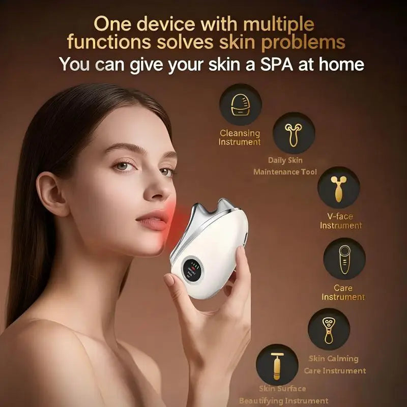 3 in 1 LED Facial Massager for Skin Tightening