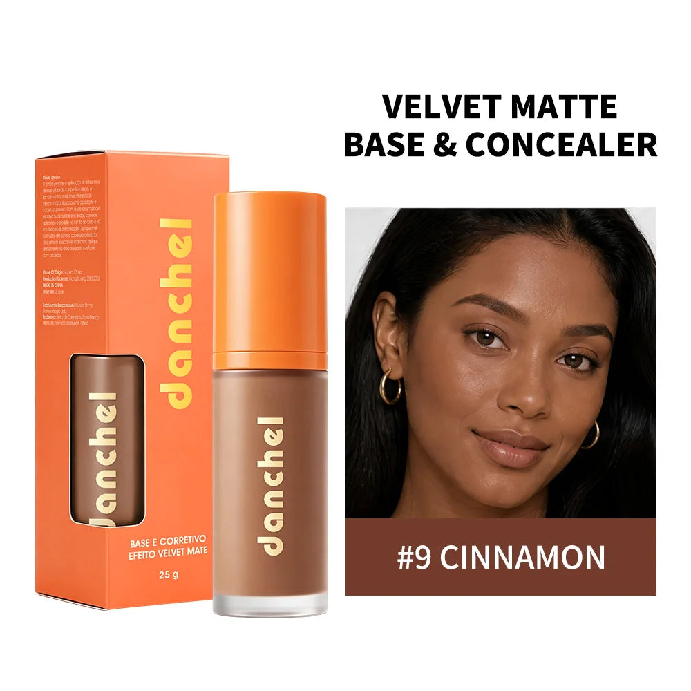 Liquid Foundation and Concealer Velvet Matte Finish - 30