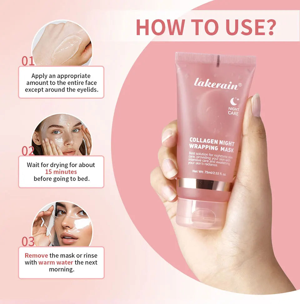 Collagen Night Wrapping Mask for Intensive Hydration and Firming - 14