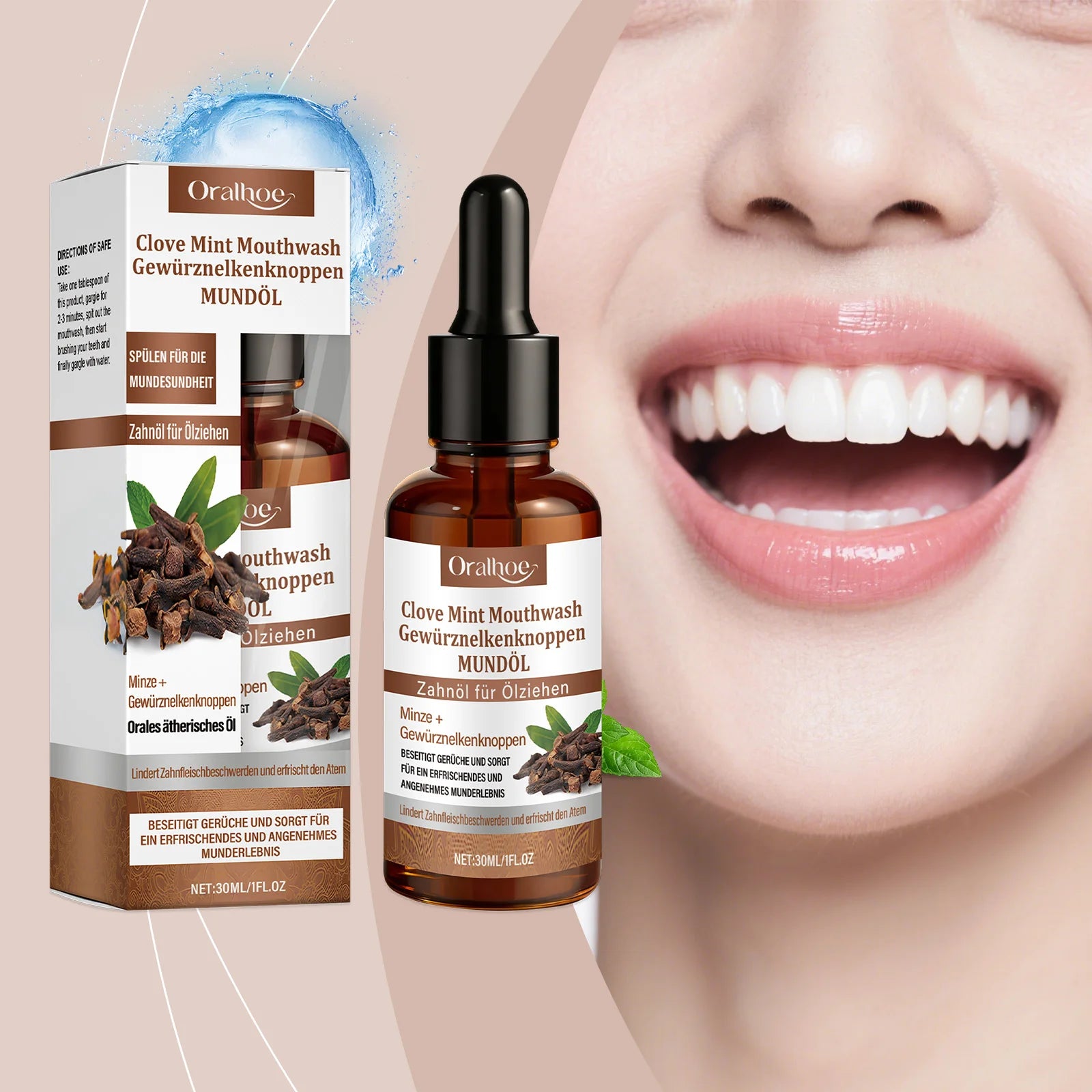 Clove Mint Mouthwash for Fresh Breath and Clean Teeth - 11