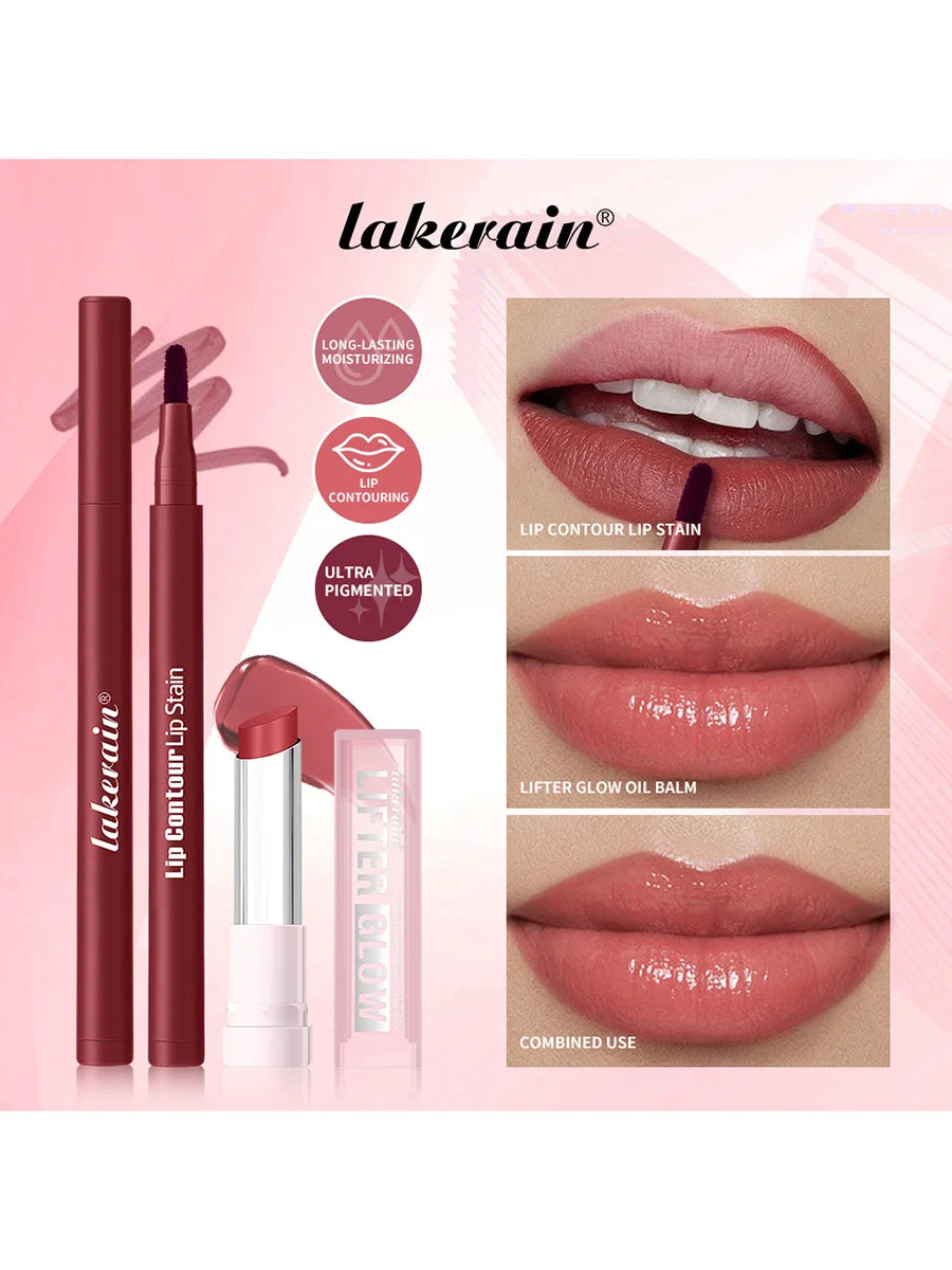 Lip Contour and Hydrating Balm Set for a Natural Look