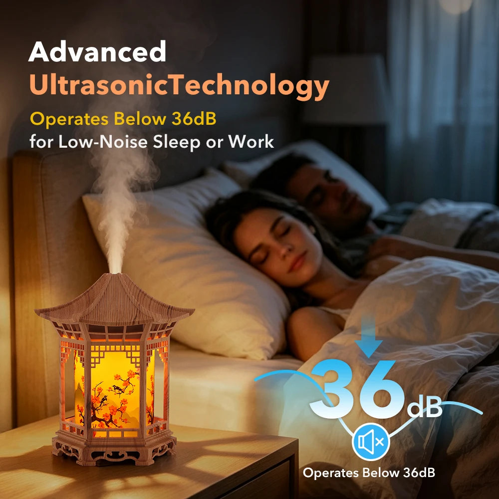 Pavilion Ultrasonic Humidifier with Soothing Night Light - 1