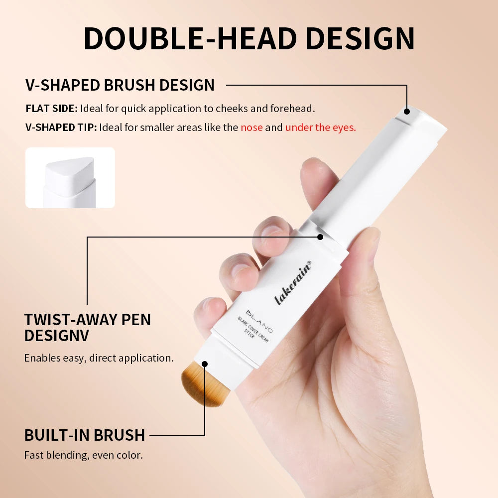 Color Changing Foundation Stick with Built In Blending Brush - 3