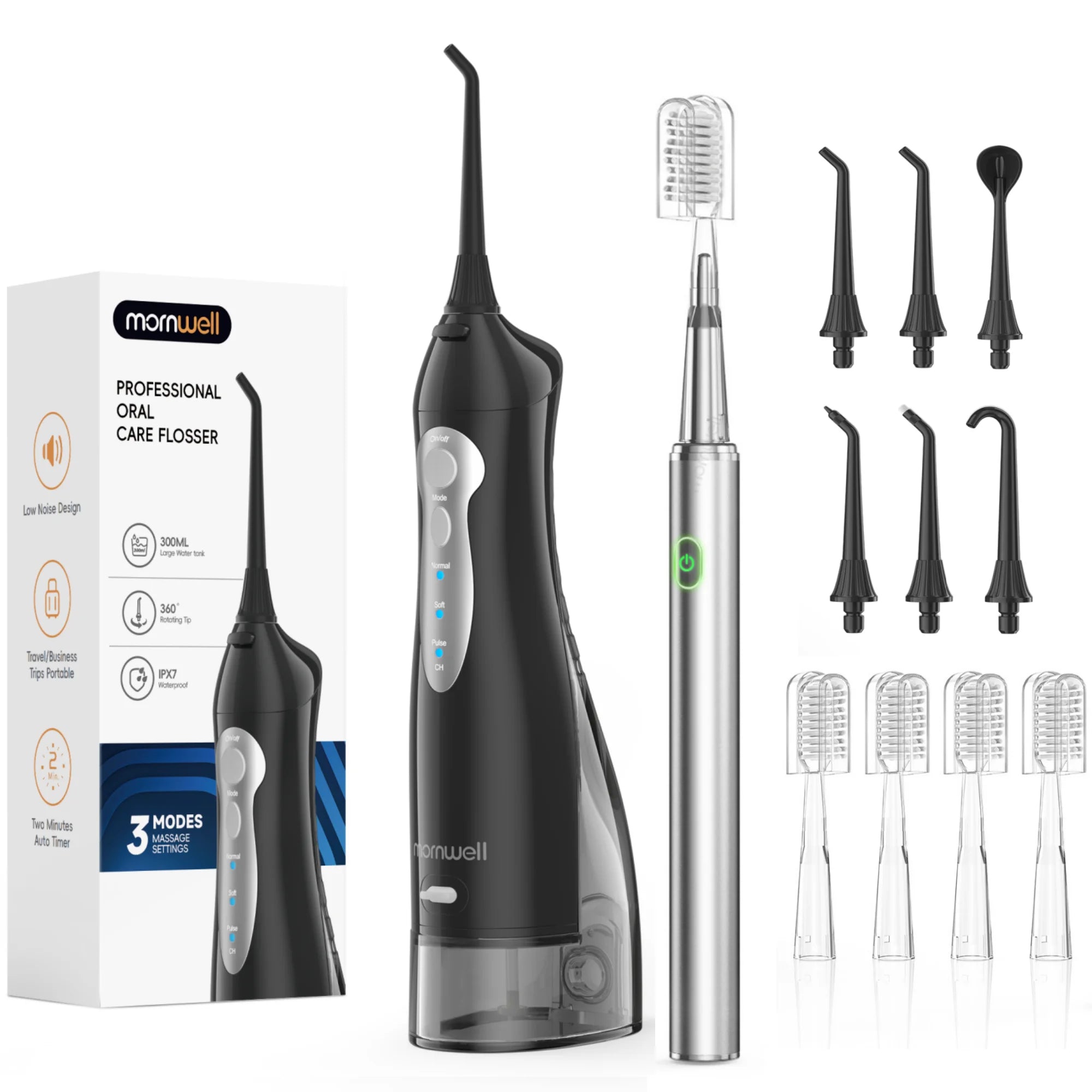 Water Flosser and Electric Toothbrush Set for Deep Oral Cleaning - 25