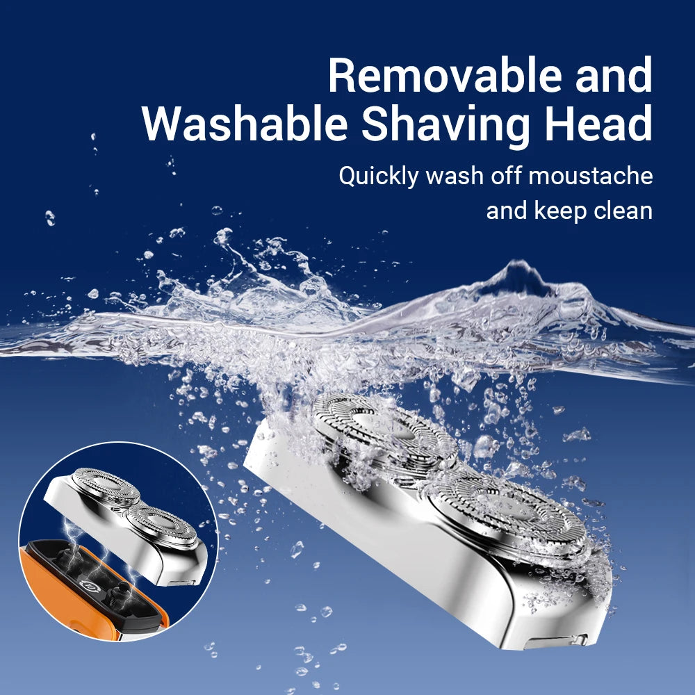 Portable Electric Shaver with Digital Display