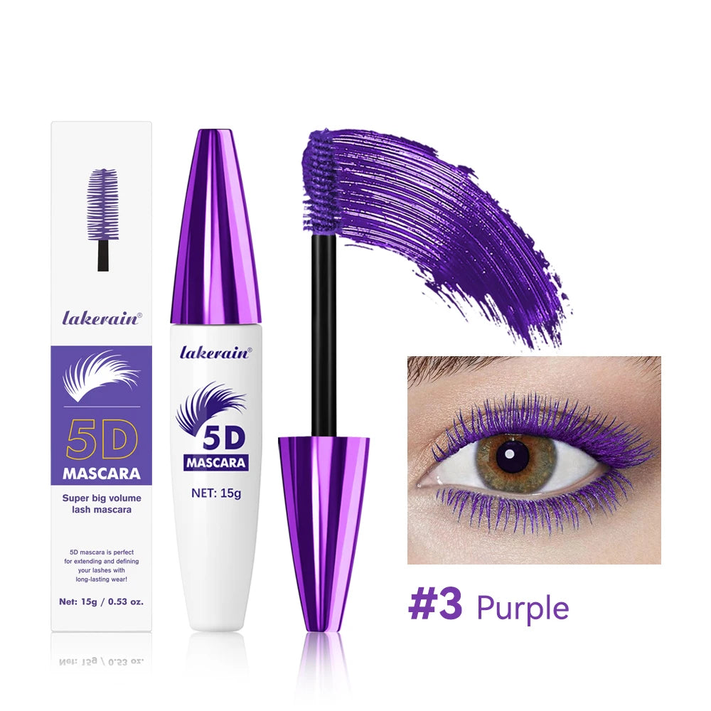 5D Mascara Waterproof Lengthening and Volumizing Eyelash Makeup