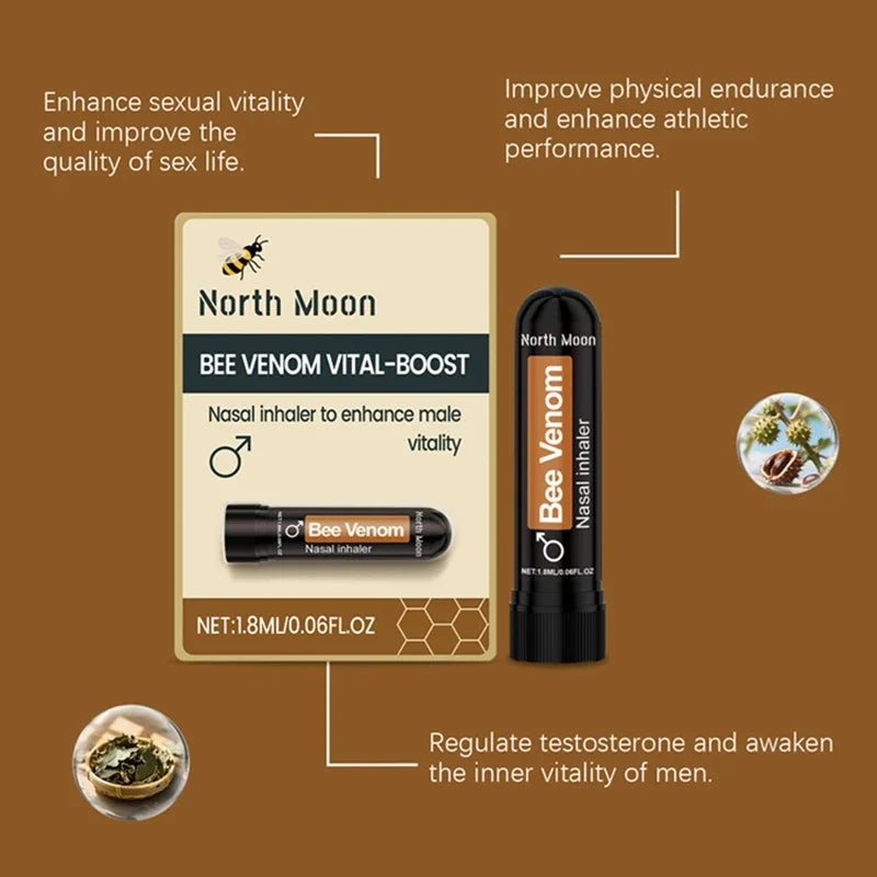 Bee Venom Vital Boost Nasal Inhaler for Daily Male Vitality
