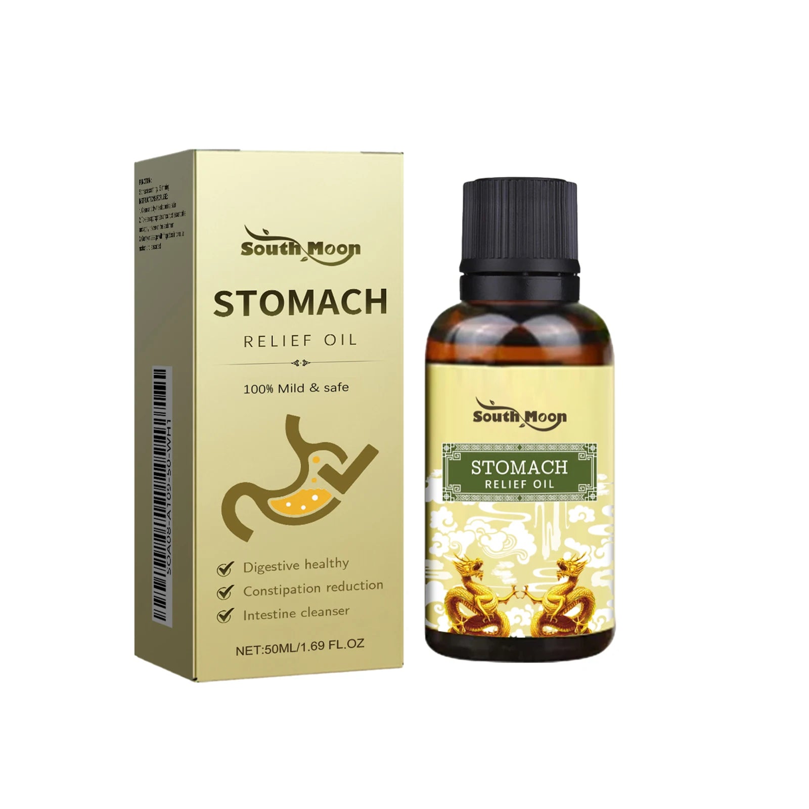 Stomach Relief Oil Natural Herbal Abdomen Massage - 7