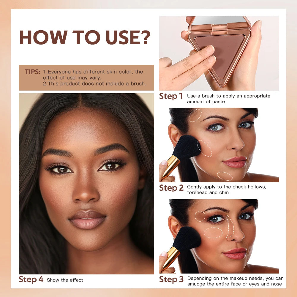 Matte Bronzer Powder Long Lasting Face Contour - 5