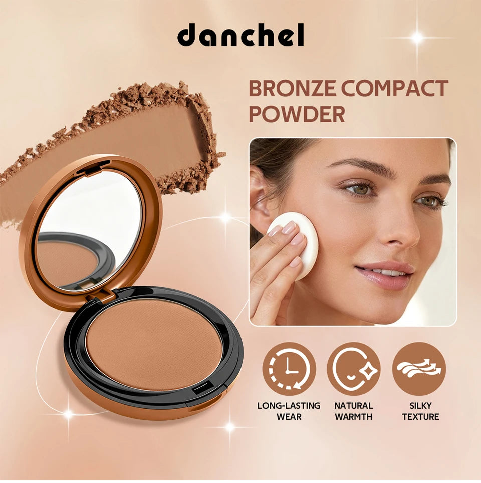 Matte Bronze Compact Powder for Flawless Buildable Coverage - 7
