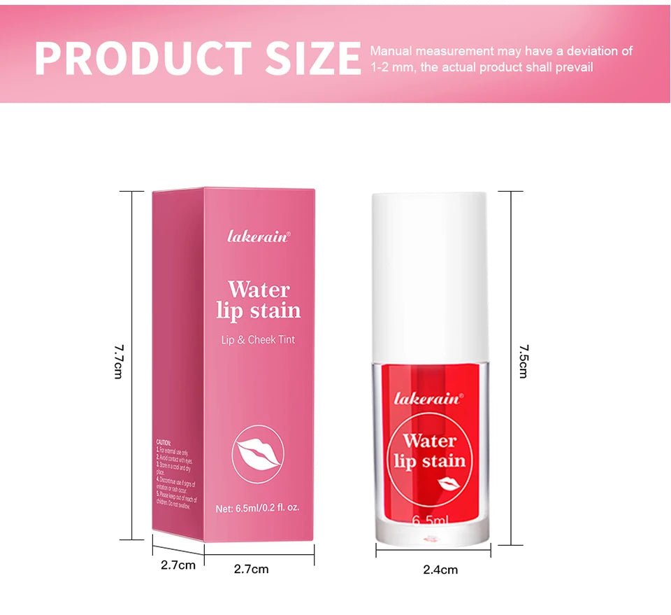 Water Lip Stain Long Lasting Waterproof Lip and Cheek Tint