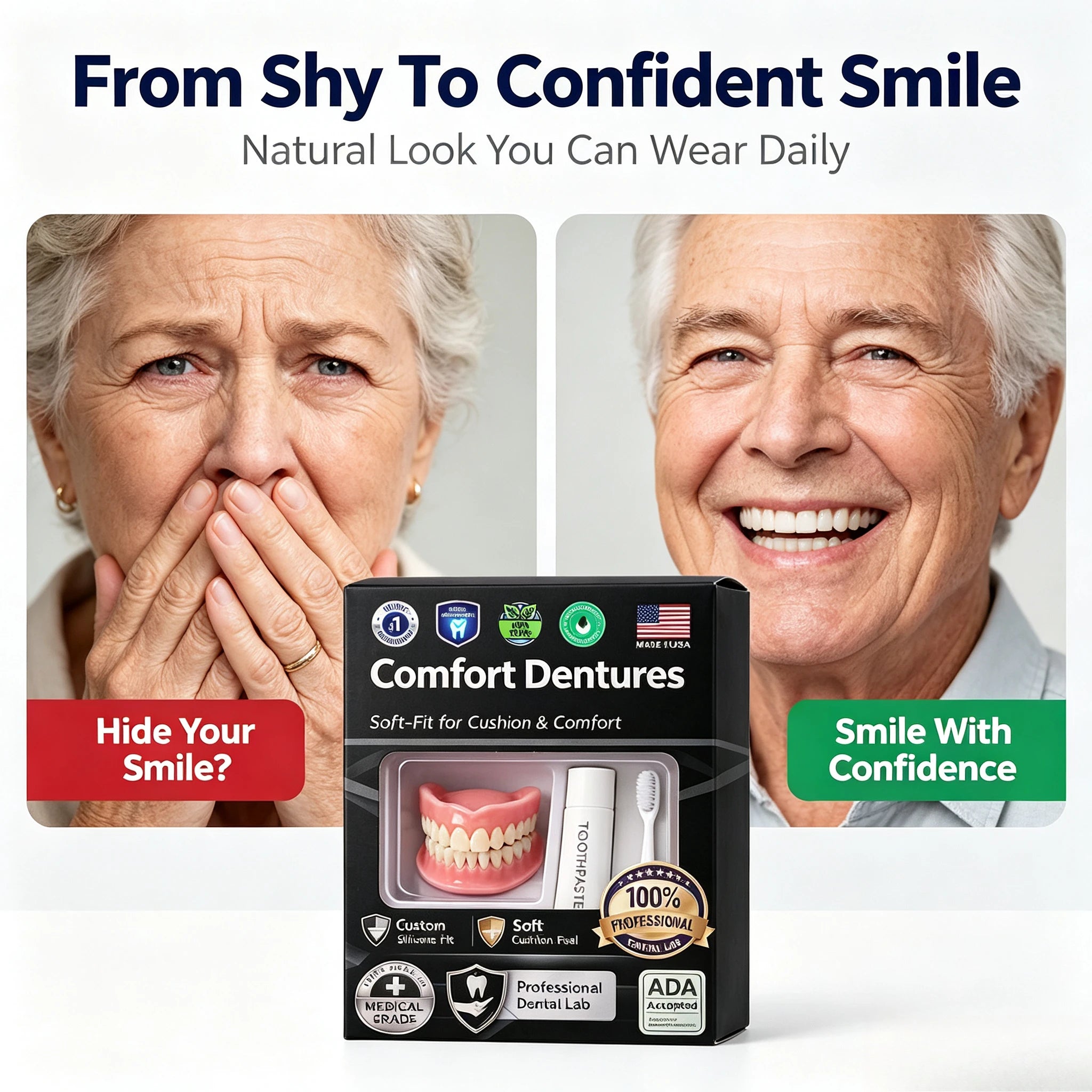 Moldable False Teeth Kit for a Natural Instant Smile - 10