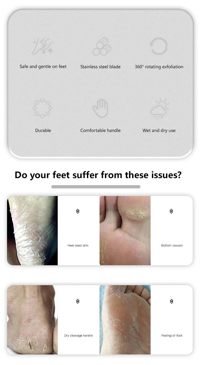 Stainless Steel Foot File for Smooth Heels