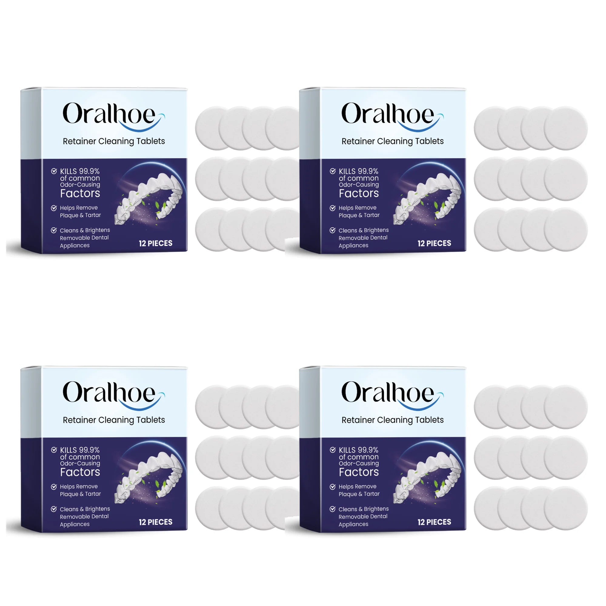 Denture Cleaning Tablets for Effective Stain and Plaque Removal - 16