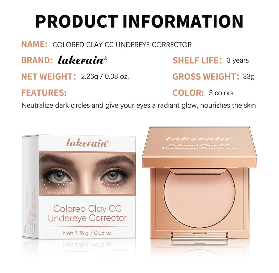 Clay Undereye Corrector Concealer for Dark Circles - 18