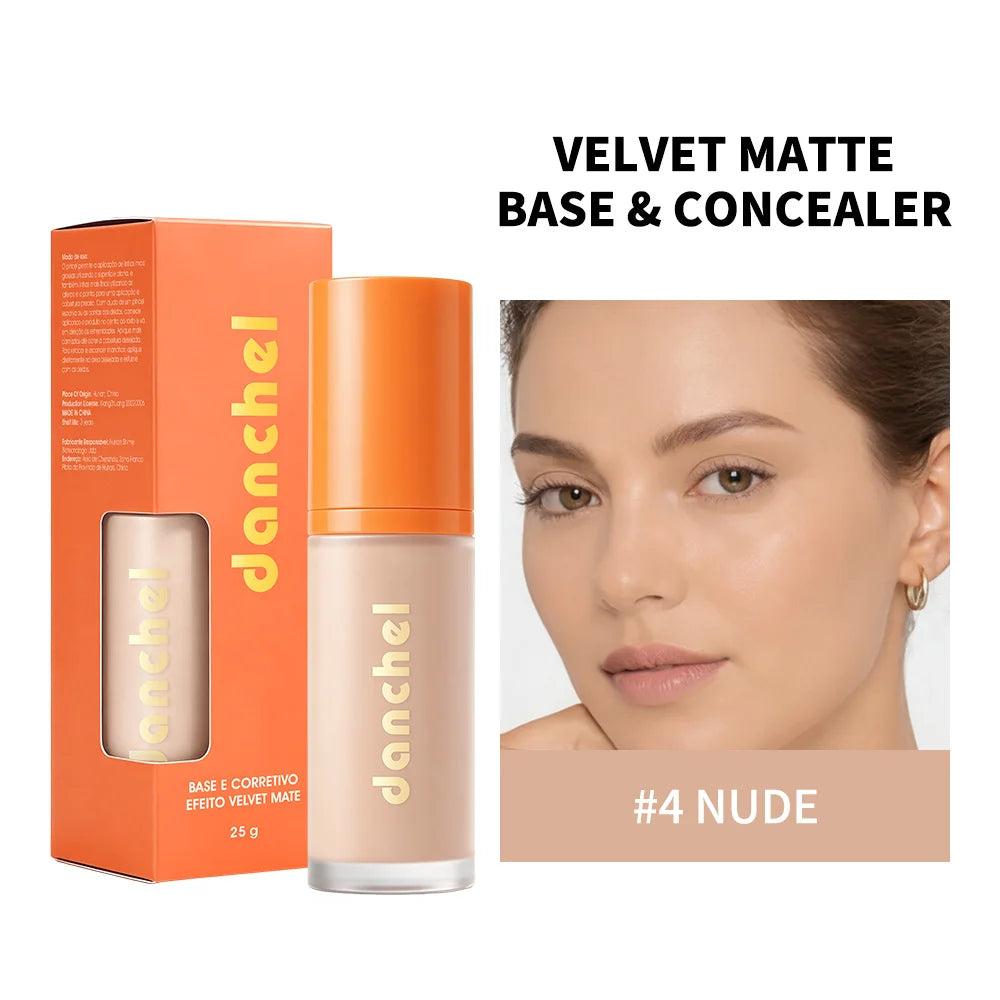 Liquid Foundation and Concealer for a Flawless Velvet Matte Finish
