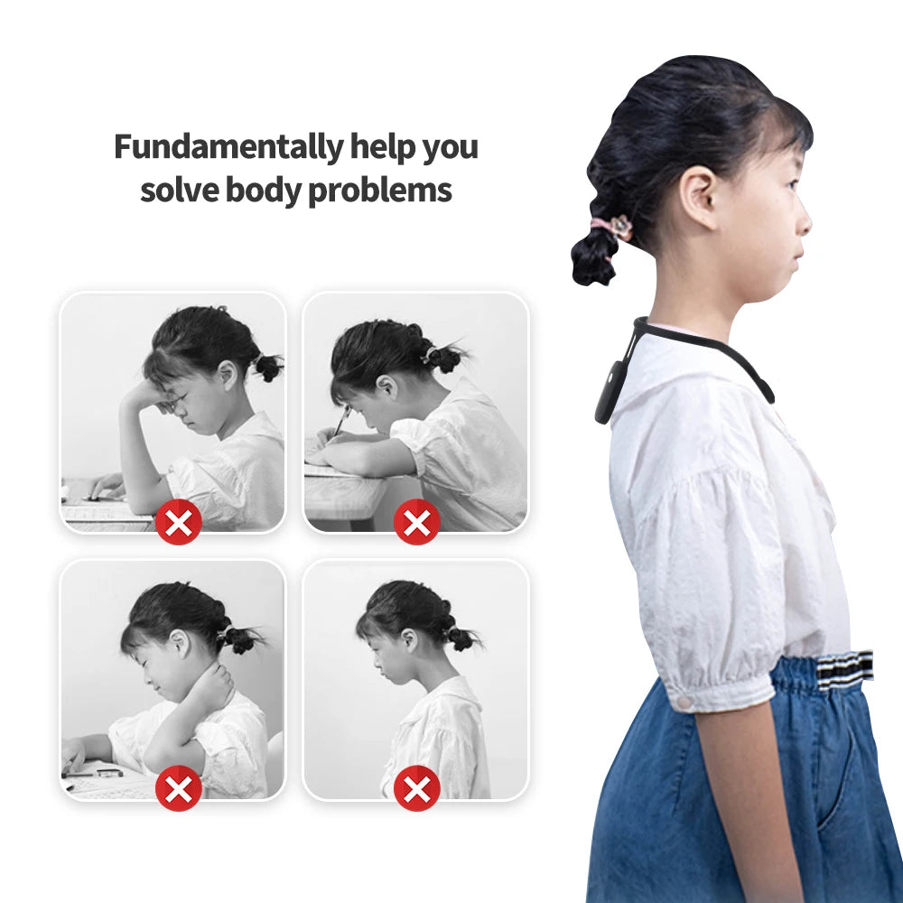 Smart Posture Corrector with LCD Display and Vibration Reminder