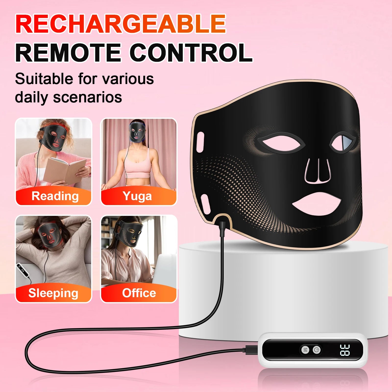 Multifunctional Beauty Mask with Seven Light Spectrum Settings - 12
