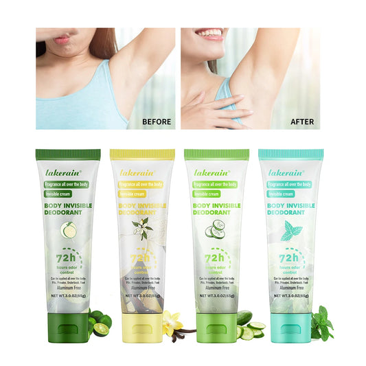 Body Invisible Deodorant Cream for Long Lasting Odor Control