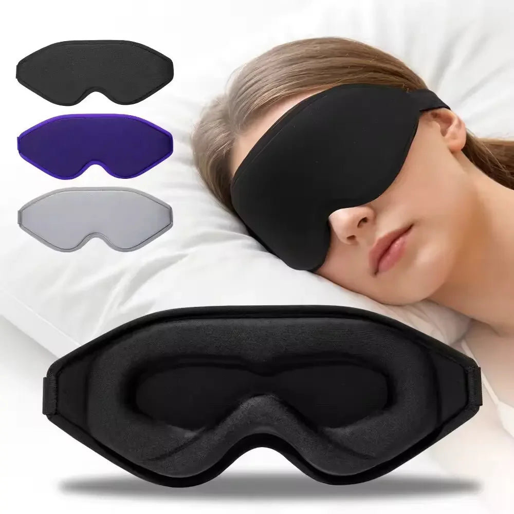 3D Memory Foam Sleep Mask with Light Blocking Design