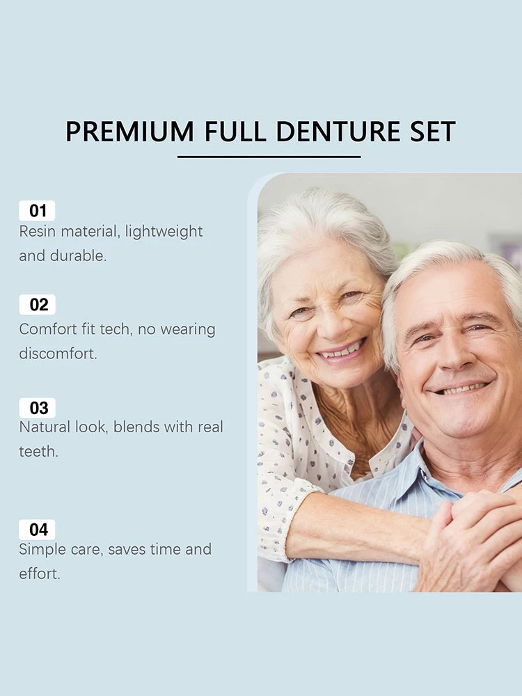 Full Set Natural Dentures for a Confident Smile - 11