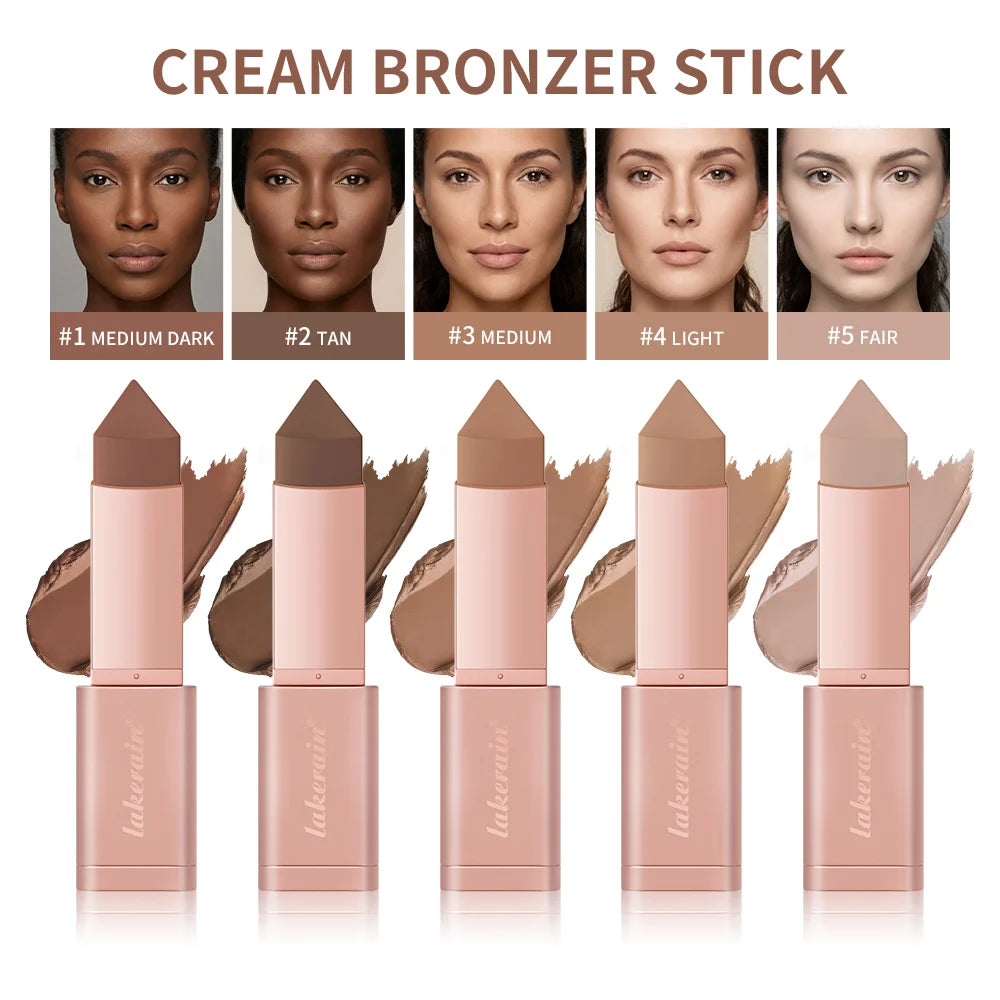 Cream Bronzer Stick for Seamless Face Contouring - 1