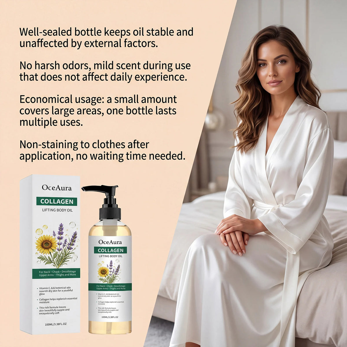 Collagen Body Oil for Deep Skin Hydration