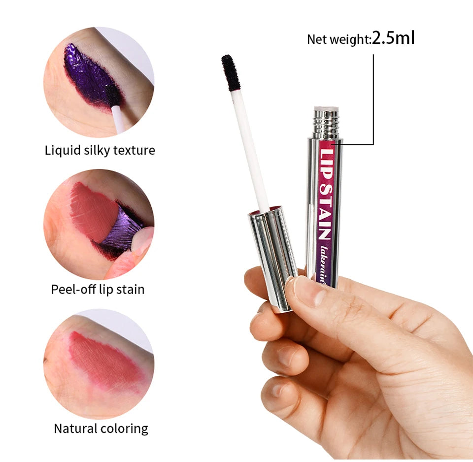 Peel Off Lip Stain Set Waterproof Long Lasting - 14