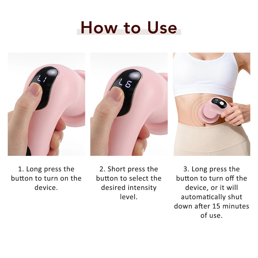 Electric Body Massager with 5 Interchangeable Heads - 9