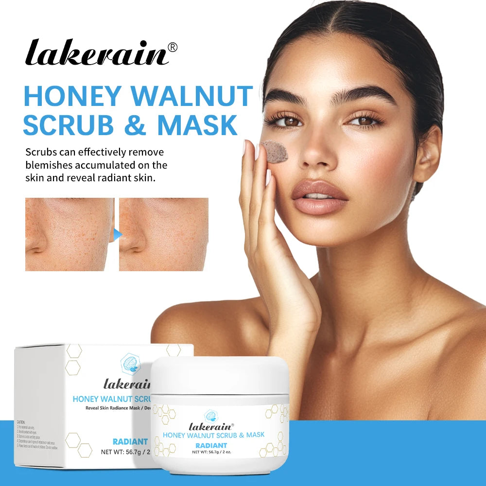 Honey Walnut Facial Scrub and Mask for Radiant Skin - 1