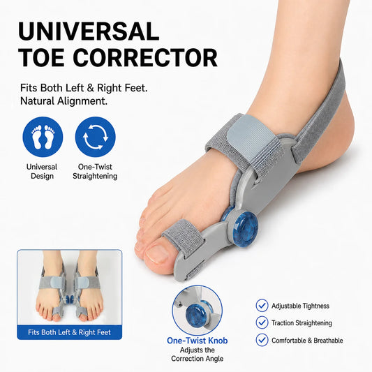 Bunion Adjuster Brace with Adjustable Knob for Natural Toe Alignment