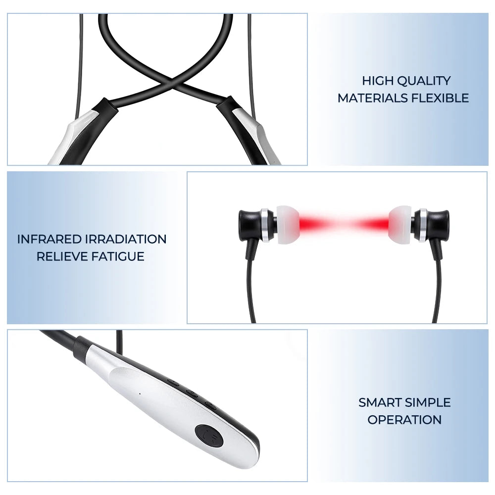 Red Light Nose and Ear Device with Rechargeable Neck Hanging Design - 2