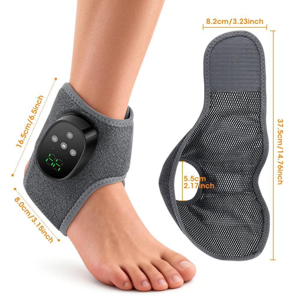 Wireless Ankle Massager with Heat and Vibration for Deep Relaxation - 18